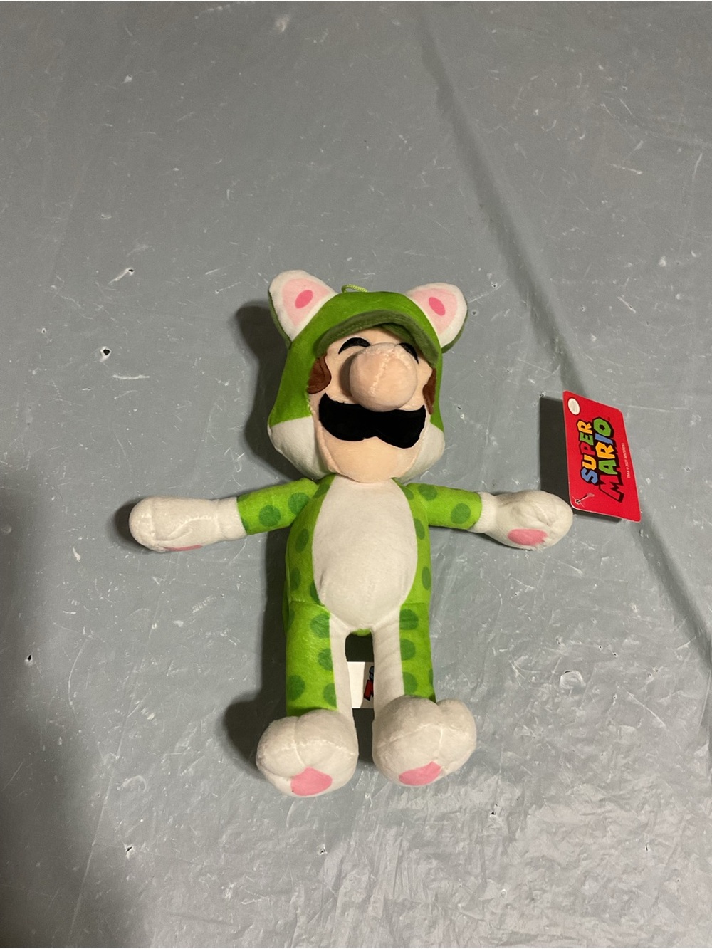 Nintendo Luigi Cat Plush - Green, White, Pink